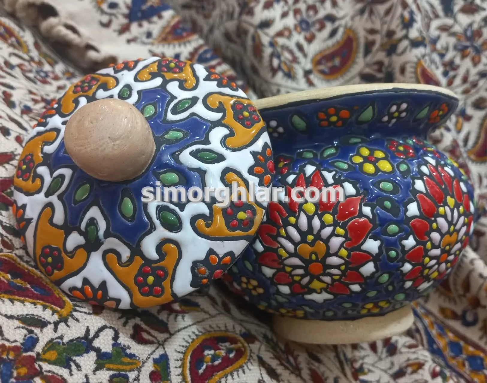 فروش قنداق مدل دیگچه ای مینا کاری فروش قنداق مدل دیگچه ای مینا کاری