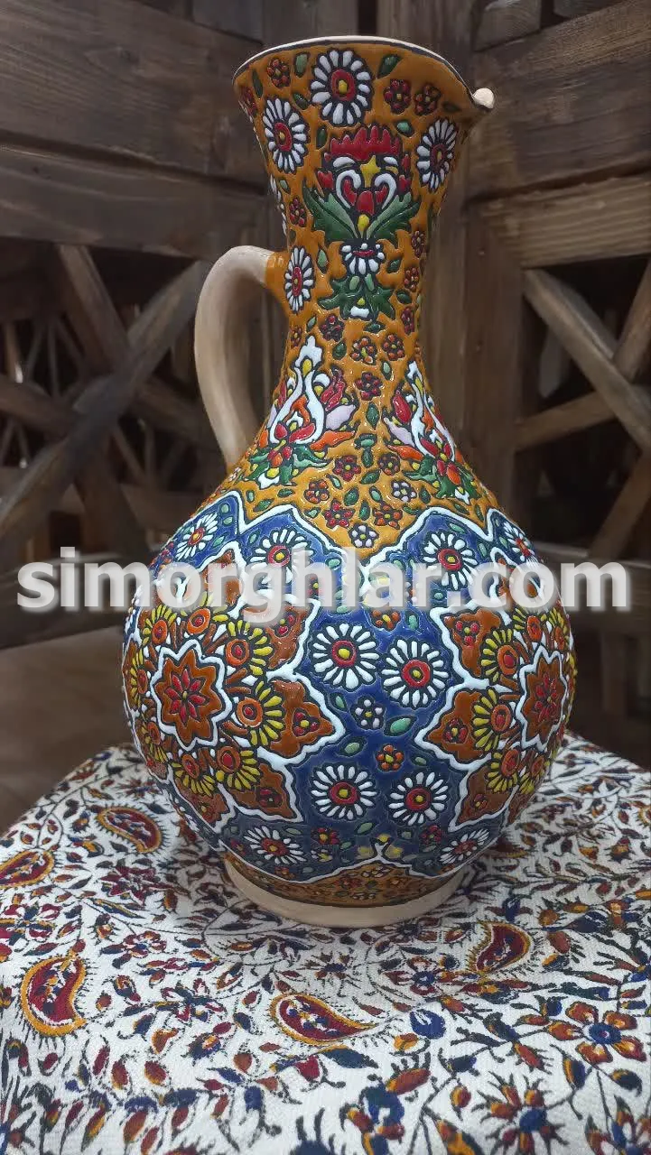 پارچ آبخری میناکاری (3) فروش پارچ آبخری میناکاری